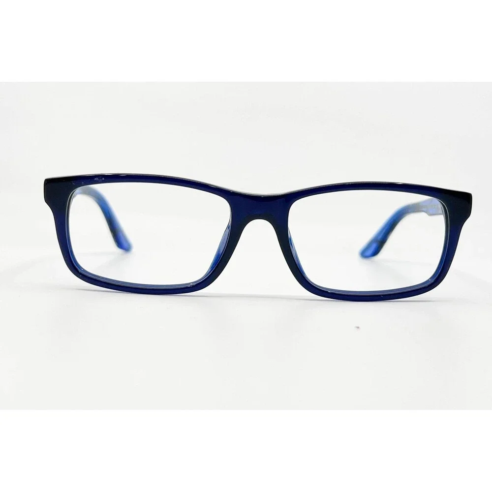 Puma Eyeglasses Kids Blue PJ0009O 001 Rectangular Full Rim 49-16-130
